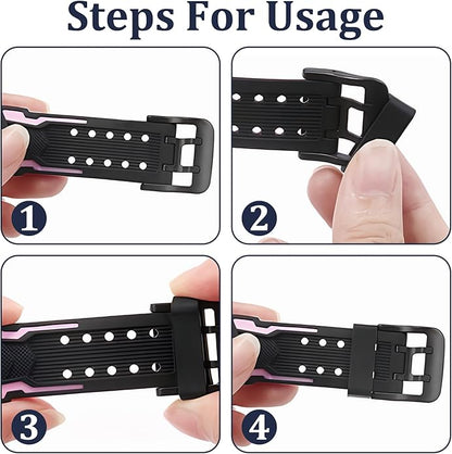 21 Pieces of Magic Band Clips, Magic Band Plus, Silicone Fastener Rings Loop Secure Holder Protectors Suitable for Smart Sports Watches(7 Colors)