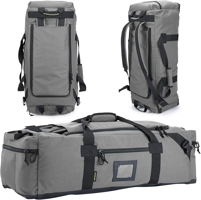 86l Large Duffel Bag For Travel, Gym & Sports - Water Repellent Polyester, Hidden Straps, Shoe Compartment - Perfect Luggage Duffle Bag Or Backpack For Men & Women