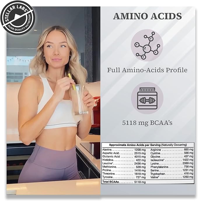 Stellar Labs Whey Protein Powder with BCAA's & Whey Isolate | Certified Low FODMAP, Non GMO, Gluten Free, Soy Free, Low Carb, Keto, with Stevia | All Natural Lean Post Workout Shakes | Salted Caramel