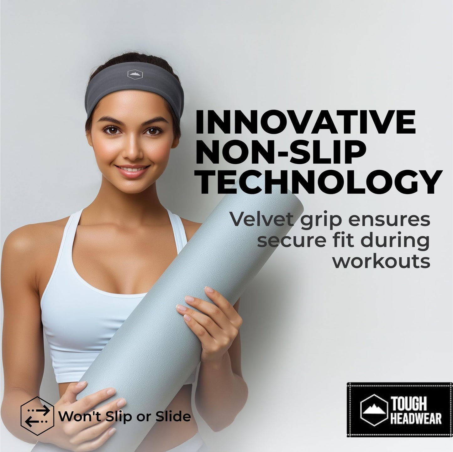 Mens Headband | Sweat Headbands for Men Working Out Running Sports Gym – Athletic Cycling Football