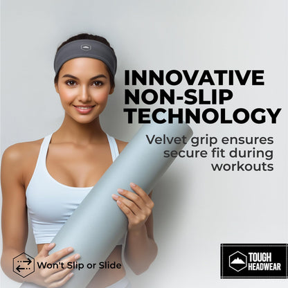 Mens Headband | Sweat Headbands for Men Working Out Running Sports Gym – Athletic Cycling Football