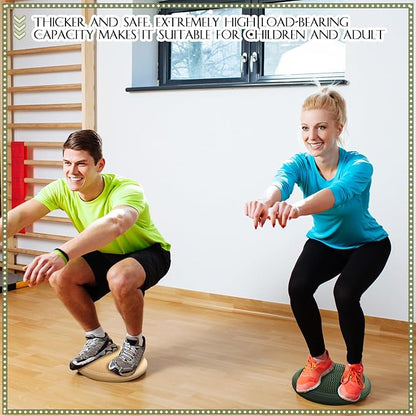 Libima 4 Pcs Wiggle Seat Inflated Wobble Cushion for Sensory Kid 13 Inches Balance Disc Flexible Seating for Classroom Sensory Pad for Chair Wiggle Cushion with Needle Pump