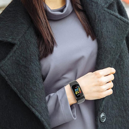 Braided Band Compatible with Fitbit Charge 6/Fitbit Charge 5, Soft Nylon Solo Loop Adjustable Replacement Wristband for Women Men