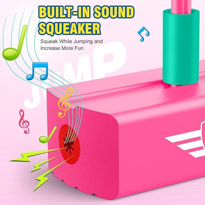 CUUGO LET'S GO! CG Jumping Promotes Growing Taller- Pogo Stick Foam Pogo Jumper for Kids, Toys for 3-12 Year Old Boys Girls Outdoor Toys Indoor Toys Fun Gifts Christmas Stocking Stuffers Gifts