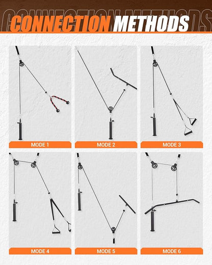 Smith Machine, Power Cage Squat Rack with Cable Crossover, Dual Pulley System, Pull-Up Bar, Home Gym Workout Equipment with Attachments for Strength Training and Weightlifting