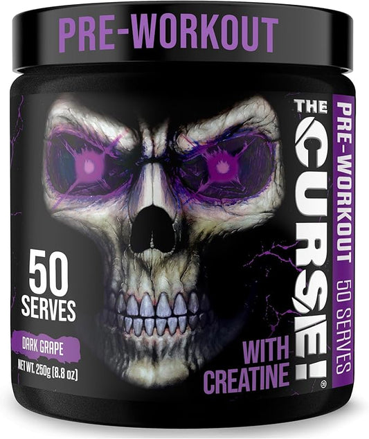 JNX SPORTS The Curse! Pre Workout Powder for Men & Women, Caffeine, Beta-Alanine, Creatine