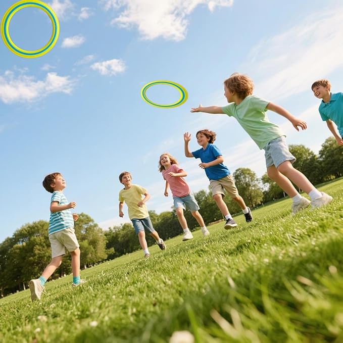 11-inch Flying Ring, 3-Piece Set. A Sports Game for Beach, Backyard, Park, and pet Interaction. Suitable for Soft Flying Discs, The Best Outdoor Throwing Toy.