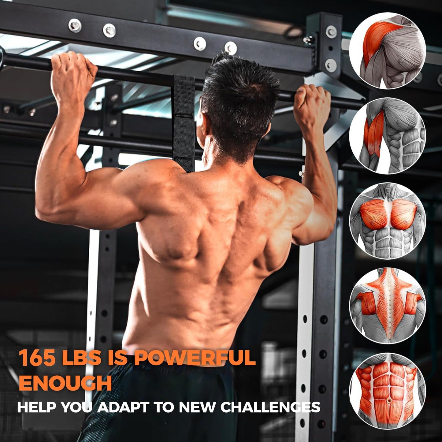 Innstar Pull Up Assistance Bands, Heavy Duty Resistance Band for Pull Up Assist, Adjustable