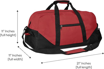 21" Large Duffle Bag with Adjustable Strap