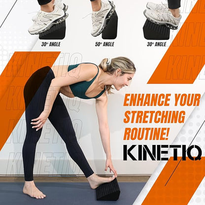 Plantar Fasciitis Relief Foot And Calf Stretcher - Ankle Strengthener, Achilles Tendonitis Relief, Calf Roller, Incline Board for Calf Stretching, Foot Rocker, Rocking Slant Board, Ankle Rehab