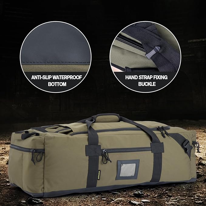 86l Large Duffel Bag For Travel, Gym & Sports - Water Repellent Polyester, Hidden Straps, Shoe Compartment - Perfect Luggage Duffle Bag Or Backpack For Men & Women