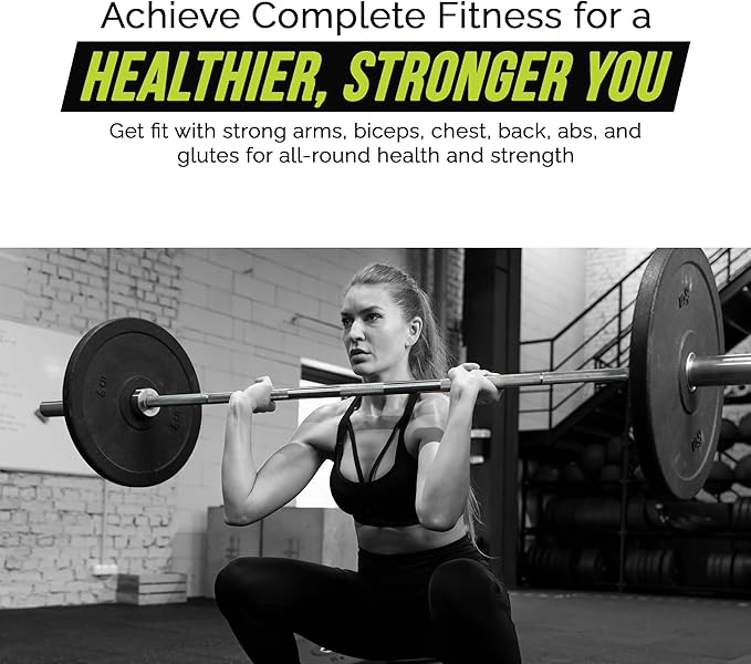 Invictus Men’s Barbell (7FT) (44LBS Bar Weight) (1500LBS Weight Capacity) Weight Training Barbell, Home Gym Fitness Essential, Strength Training Workout Bar, Portable Exercise Equipment