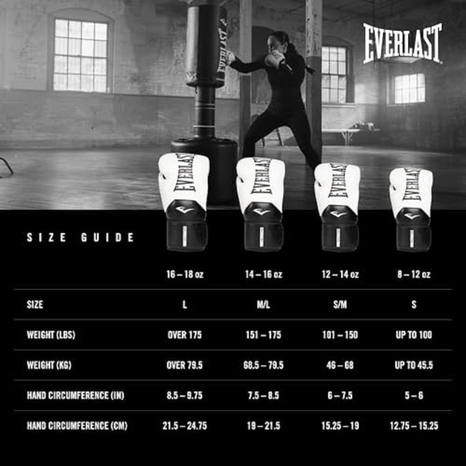 Everlast Elite 2 Boxing Gloves | Women, Men, Heavy Bag | Black/Gold | 16oz