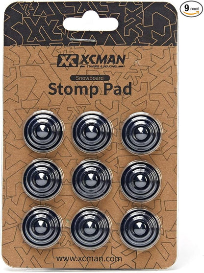 XCMAN 4 Layer-Cone Studs Dia 7.87 Inch Aluminum Snowboard Stomp Pad - 9pcs