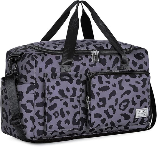 FIORETTO Women's Gym Duffle Bag with Shoes Compartment, 37L Capacity, Ideal for Travel, Gym