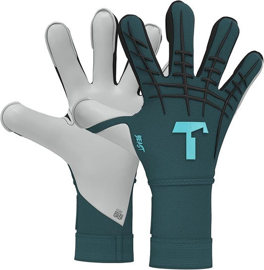 T1TAN Beast Goalkeeper Gloves - with Finger Protection - Soccer Goalie Gloves Adult - Professional Goal Keeper Gloves for Youth, Men & Women - Size 6-11