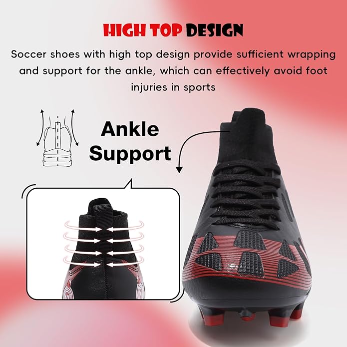 Soccer Cleats Kids Boys Girls Athletic Outdoor Football Shoes