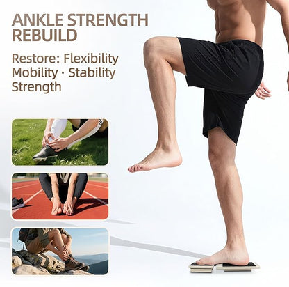 Ankle Strengthener Exerciser for Sprained, Ankle Mobility Balance Board, Single Leg Foot Strengthener Balance Board, Blackboard Foot Trainer, Ankle Strengthening Equipment for Plantar Fasciitis Relief
