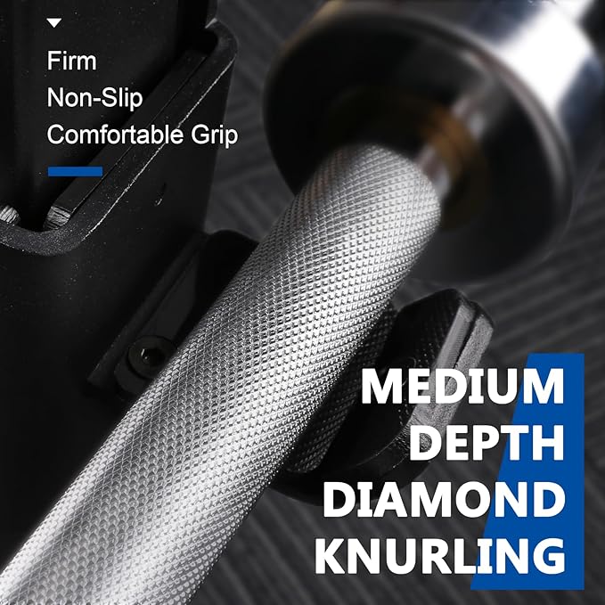 LIONSCOOL 7FT Olympic Barbell for Weightlifting, Power Lifting, 2 Inch Strength Training Bar for Squats, Deadlifts, Presses, Rows, Curls - 700lbs/1000lbs/1500lbs Capacity