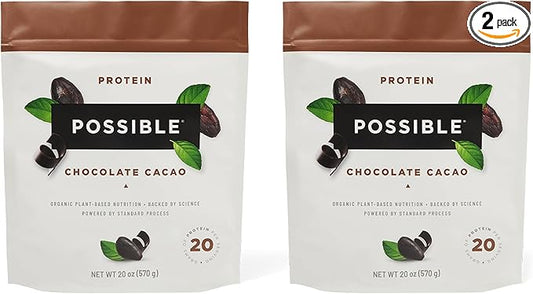 Possible Protein Powder Chocolate Cacao - 20g of Vegan, Plant-Based Protein Mix - Non-GMO