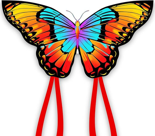 Xida Butterfly Kite for Kids & Adults, Easy to Fly, Ages 4-8, Large Kite with 300ft Handle, Perfect