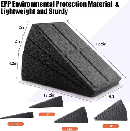 Squat Wedge - Slant Board Calf Stretcher Incline Board, Adjustable Lightweight EPP Squat Wedges, 520 lbs Slant Board for Calf Stretching, For exercise, squatting, ankle mobilization and physical therapy