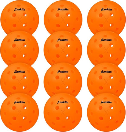 Franklin Sports X-40 Outdoor Pickleballs - Official Ball of USA Pickleball, APP Tour + US Open - Regulation Size