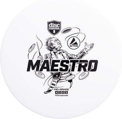 Discmania Disc Golf Set (5 Pack) | Active Line Disc Golf Starter Set | Shogun, Maestro, Magician, Mermaid & Mentor | Base Plastic, Easy to Throw | Ideal Gift for New Players (Colors May Vary)