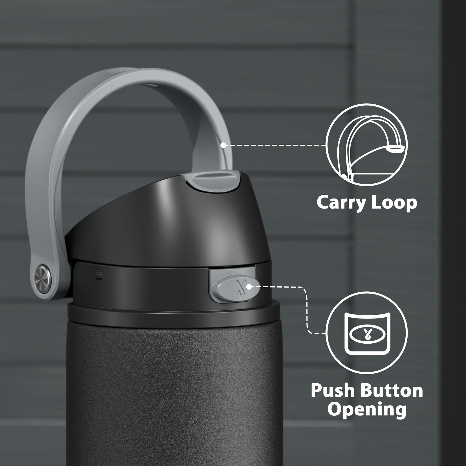 24 oz Insulated Water Bottle for Sports: Meoky Stainless Steel Water Bottle with 2-in-1 Straw and