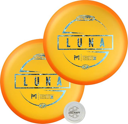 Discraft Paul McBeth Z Luna 2-Pack - Signature Series Set with Matching Orange Putters & Exclusive Snap Cap
