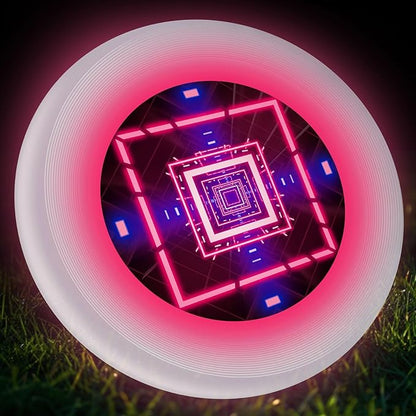 49LEDs Flying Disc with 16 Million Color RGB, 3 Modes+Rechargeable+Waterproof+175g, Cool Sports and Outdoors for Parks/Camping/Beach/Backyards,Easter & Birthday Gifts for Teens/Kids/Adults