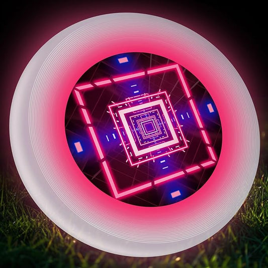 49LEDs Flying Disc with 16 Million Color RGB, 3 Modes+Rechargeable+Waterproof+175g, Cool Sports and Outdoors for Parks/Camping/Beach/Backyards,Easter & Birthday Gifts for Teens/Kids/Adults