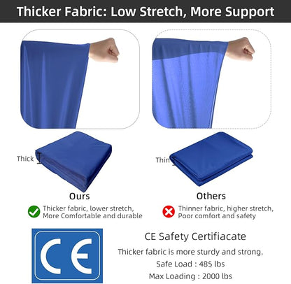 PRIOR FITNESS Aerial Silks Set, Professional Thicker Low Stretch Fabric 9/15/20 Yards Aerial Silk Swing Set with Hardware Guide, Yoga Starter Kit For Home, Aerial Yoga Hammock, Silks for Gymnastics, Antigravity Yoga, Inversion Exercise-All Levels