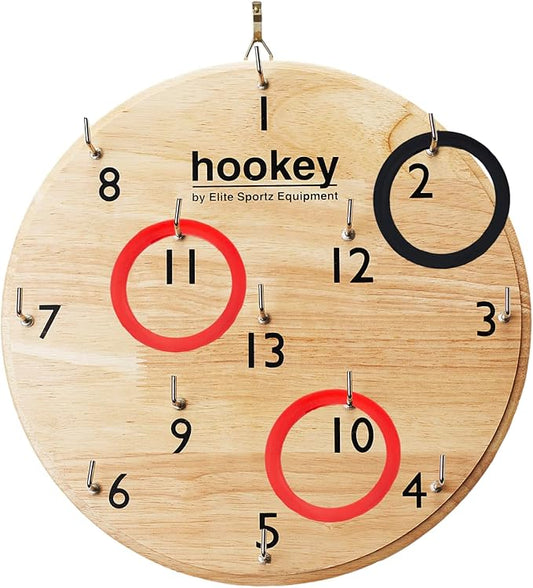 Elite Sportz Equipment Ring Toss Game | Sturdy Wooden Board Set for Kids Outdoor Games | Camping