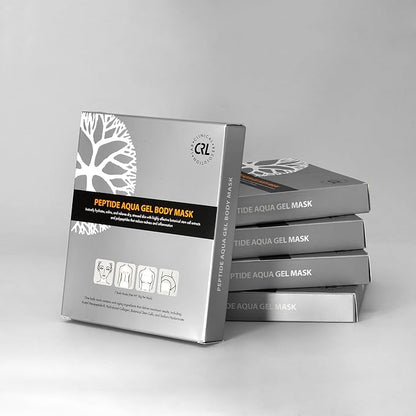 Clinical Resolution Peptide Aqua Gel Mask Instant Hydration, Soothing, Cooling Post-Treatment & Microneedling Relief, 10 Single-Use Masks (2 Boxes, 5 per Box)