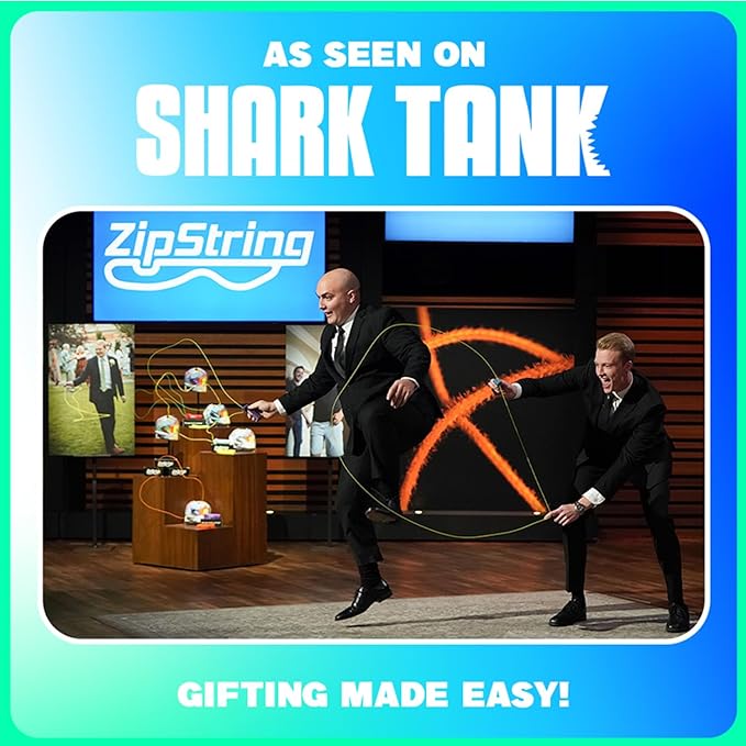 Original - As Seen on Shark Tank - Classic Rope Launcher Toy, Perfect for Kids & Adults - Fly a String Loop in The Air for Endless Tricks & Fun, Wonderment Awaits, Aesthetic Aqua