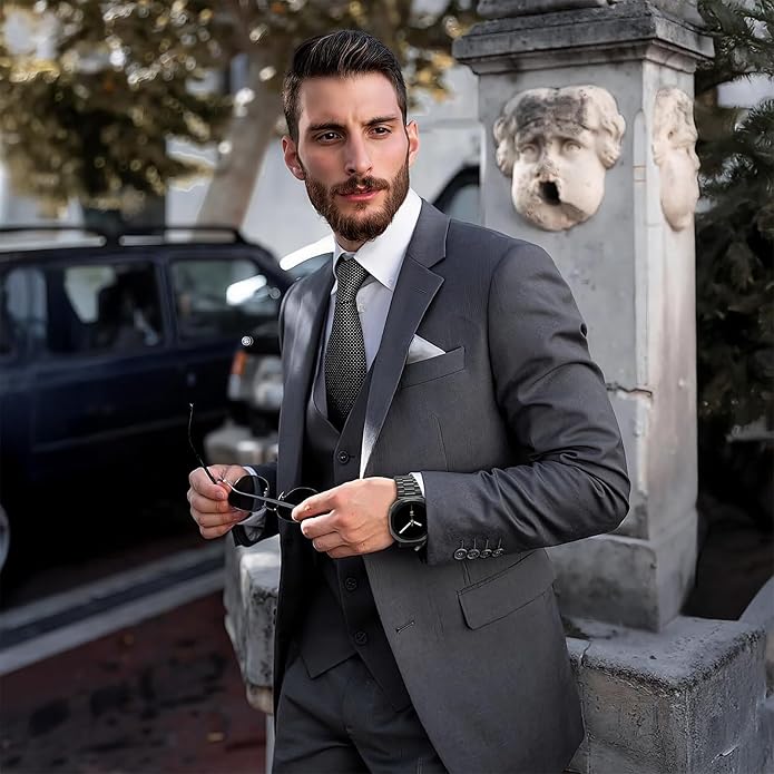 Compatible with Samsung Galaxy Watch 8 Band 40mm 44mm Galaxy Watch 8 Classic 46mm 2025, No Gap Business Stainless Steel Metal Band Strap for Galaxy Watch 8 Men Women, Black