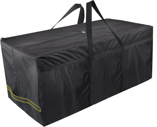 140 Gallon Extra Large Storage Bag for Aboveground Pools - Heavy-duty Pool Cover Storage with 4 Carrying Handles, Outdoor Patio Cushion Bag, 56''x24''x24''