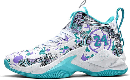 Boys Basketball Shoes Breathable Indoor Athletic Shoes Youth Outdoor Fashion Sneakers Comfortable Basketball Shoes for Girls