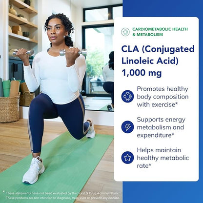 Pure Encapsulations CLA (Conjugated Linoleic Acid) 1,000 mg | Promotes Healthy Body Composition with Exercise* | 60 Softgel Capsules