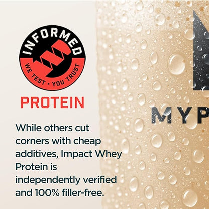Myprotein Impact Whey Protein Powder, 2.2 Lbs (30 Servings) Chocolate Milkshake, 22g Protein & 5g BCAA Per Serving, Protein Shake for Superior Performance, Muscle Strength & Recovery, Gluten Free