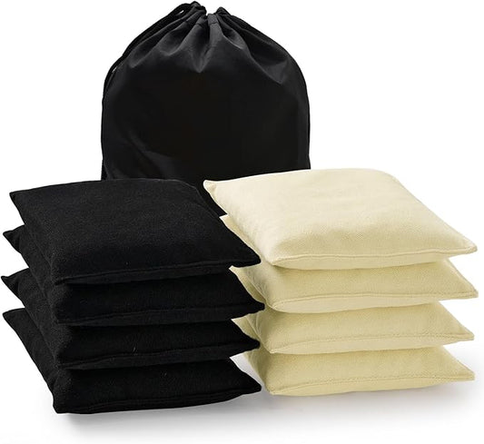 Cornhole Bags Set of 8 Regulation Corn Hole Bean Bags for Cornhole Game, Professional Weather