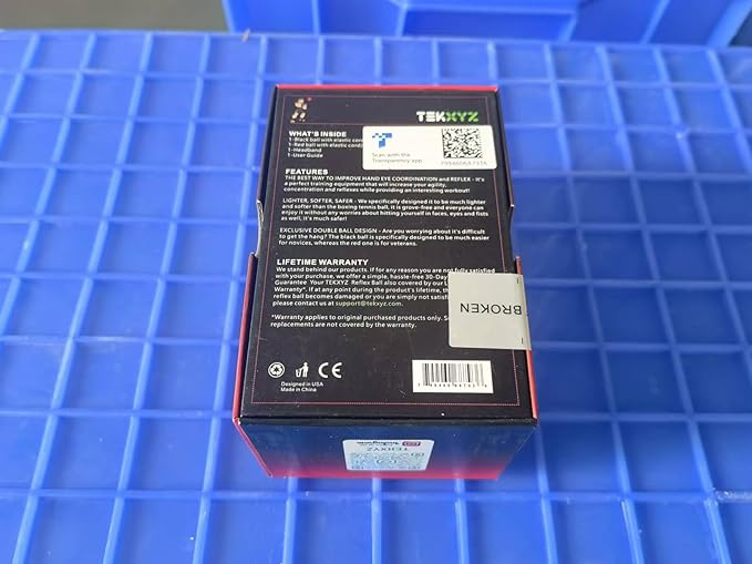 TEKXYZ Boxing Reflex Ball, 2 Difficulty Levels Boxing Ball with Headband, Perfect for Reaction, Agility, Punching Speed, Fight Skill and Hand Eye Coordination Training