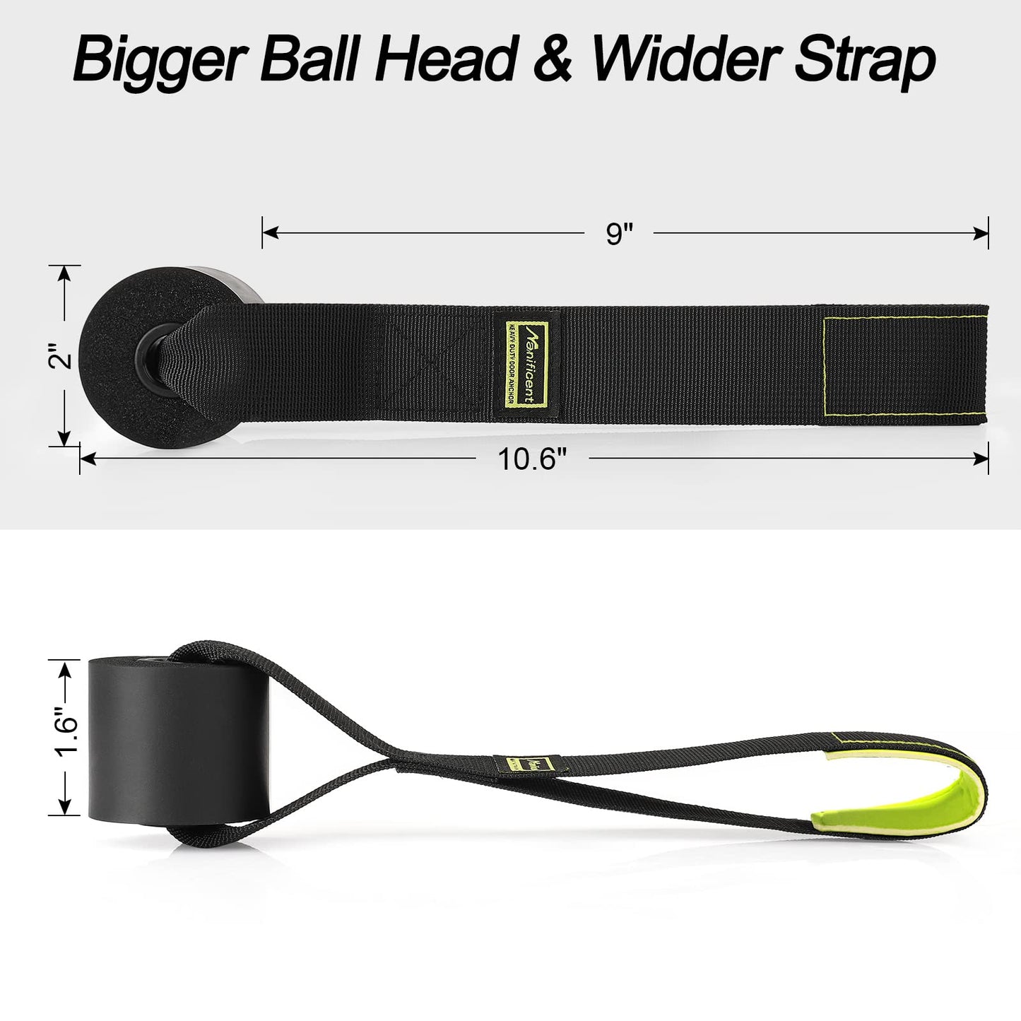 Manificent Door Anchor for Resistance Bands, Heavy Duty Padded Door Anchor System Door Hook