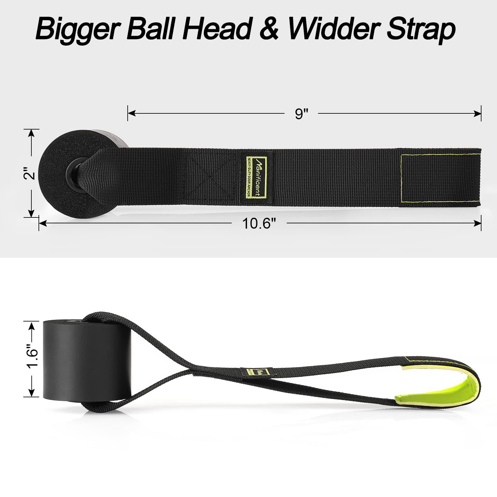 Manificent Door Anchor for Resistance Bands, Heavy Duty Padded Door Anchor System Door Hook