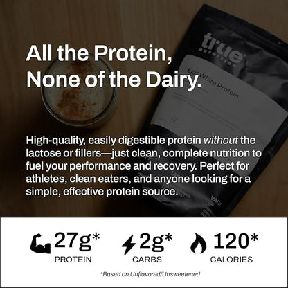 True Nutrition Egg White Protein Powder - Low Carb, Paleo, Keto, Carnivore, Lactose-Free, Gluten-Free (Chocolate Fudge Brownie, 1lb)