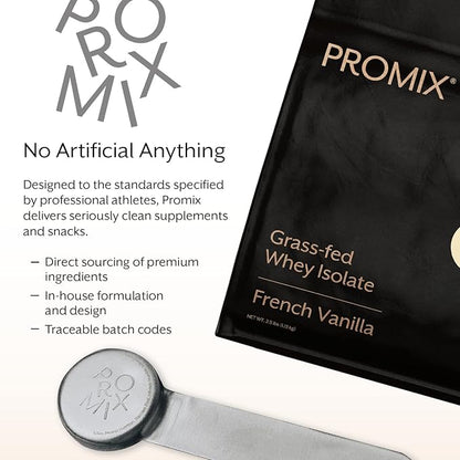ProMix Nutrition Whey Protein Isolate Powder - Grass-Fed - ­Post Workout Fitness & Nutrition Shakes, Smoothies, Baking & Cooking Recipes - Gluten-Free & Keto-Friendly - Vanilla - 5 Pound (Pack of 2)