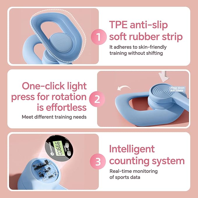 Pakalife Pilates Reformer,at Home Workout &Fitness Equipment,Thigh Exerciser&Booty Trainer for Women,Leg Press Machine for Inner Thigh,Pelvic Floor Exercise Devices