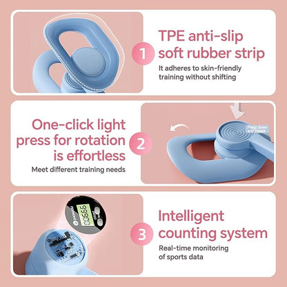 Pakalife Pilates Reformer,at Home Workout &Fitness Equipment,Thigh Exerciser&Booty Trainer for Women,Leg Press Machine for Inner Thigh,Pelvic Floor Exercise Devices