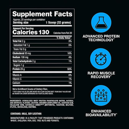 BPI Sports Hydro HD - 100% Hydrolyzed Whey Protein Powder - Muscle Growth, Recovery, 25g of Hydrolyzed Protein, Low Carb, Low Sugar, Fast Absorbing (23 Servings, Chocolate Lava Cake)